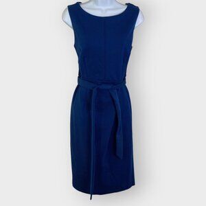 NEW | Boden Zeta Ponte Dress | 6R | Blue | Lined Belted | Office Career